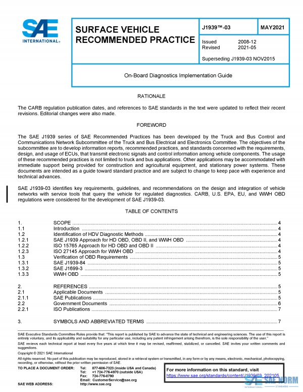 SAE J 1939/03 Series PDF