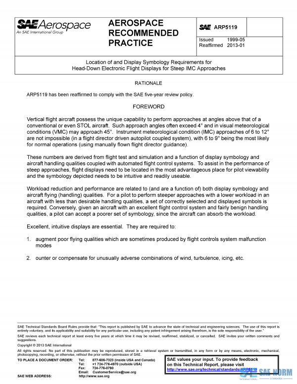 SAE ARP 5119 Series PDF