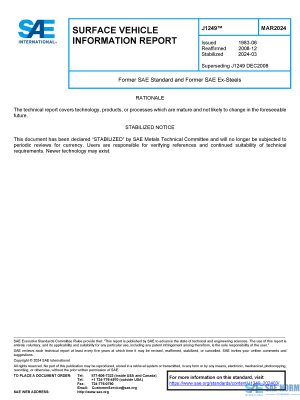 SAE J 1249 Series PDF