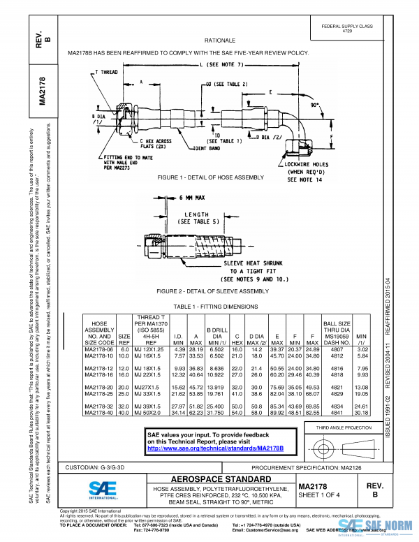 SAE MA 2178 Series PDF