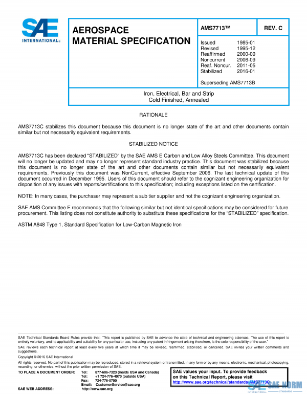 SAE AMS 7713 Series PDF