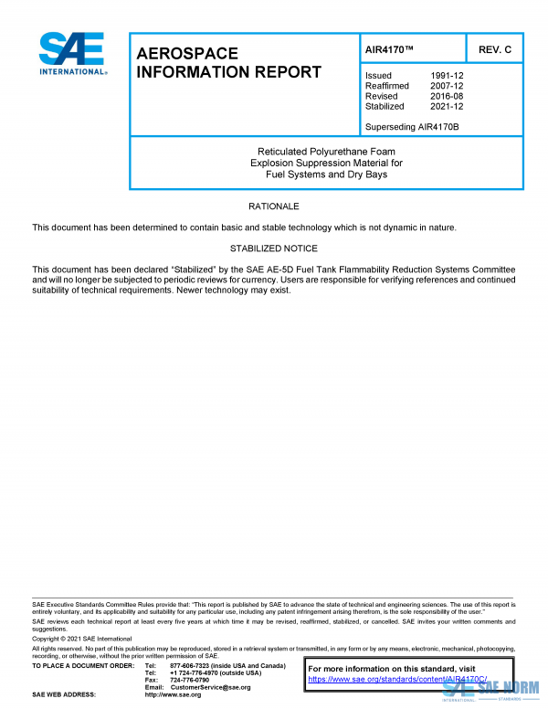 SAE AIR 4170 Series PDF