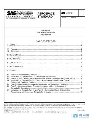 SAE AS 9012 Series PDF
