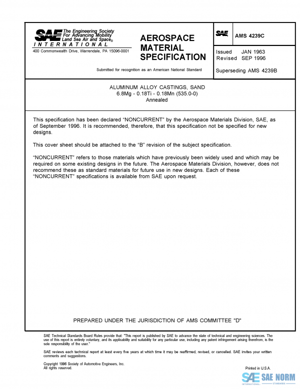 SAE AMS 4239 Series PDF