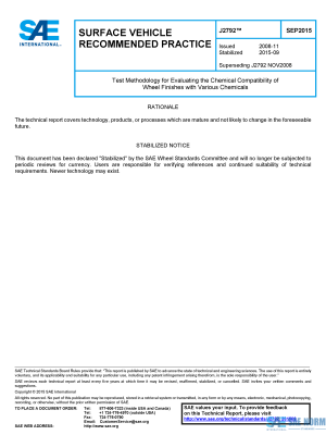 SAE J 2792 Series PDF
