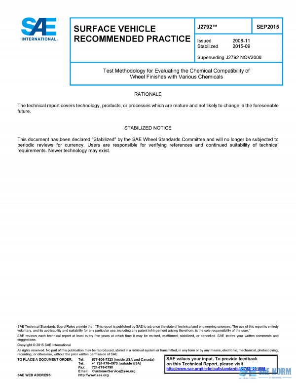 SAE J 2792 Series PDF