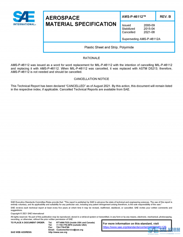 SAE AMSP 46112 Series PDF