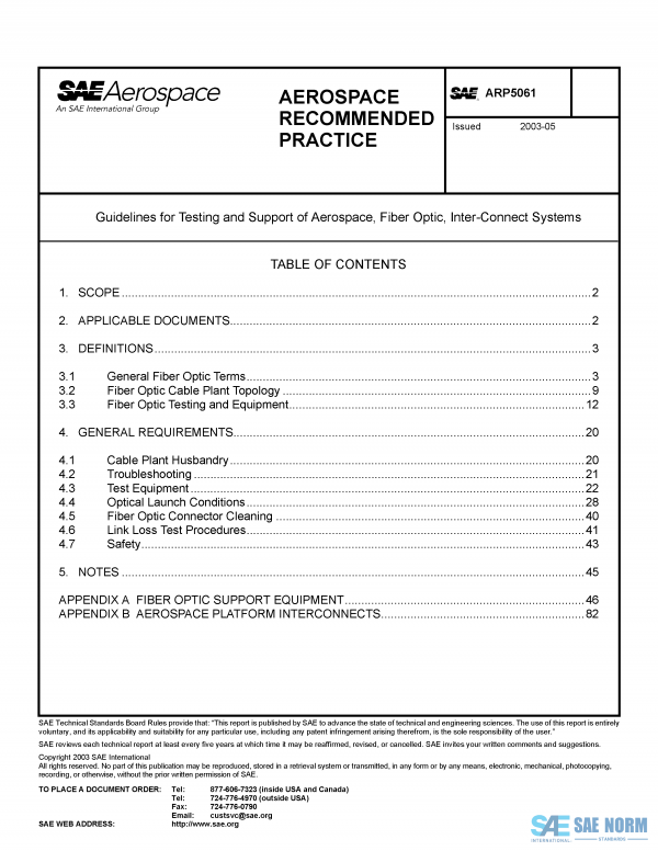 SAE ARP 5061 Series PDF