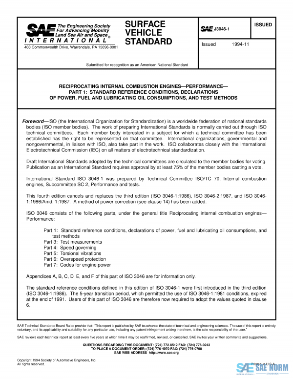 SAE J 3046/1 Series PDF