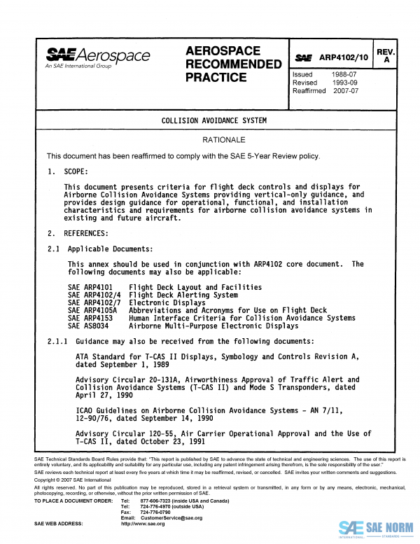 SAE ARP 4102/10 Series PDF