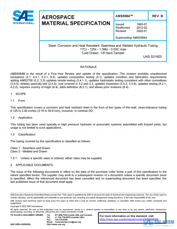 SAE AMS 5584 Series PDF
