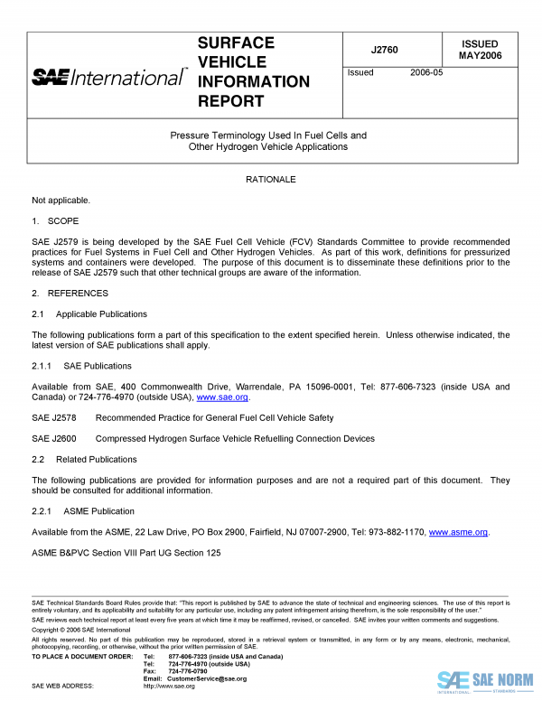 SAE J 2760 Series PDF