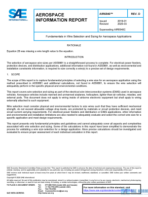 SAE AIR 6540 Series PDF
