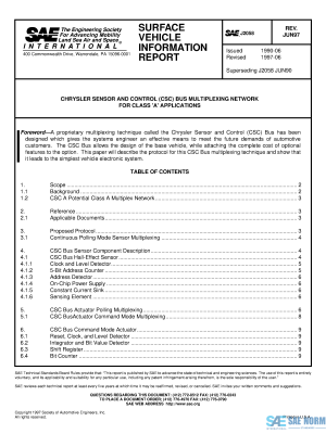 SAE J 2058 Series PDF