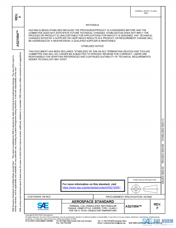 SAE AS 21004 Series PDF