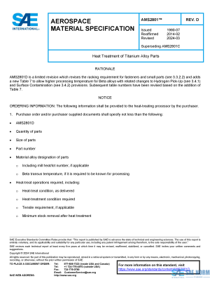 SAE AMS 2801 Series PDF