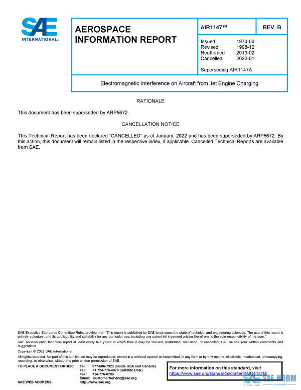 SAE AIR 1147 Series PDF