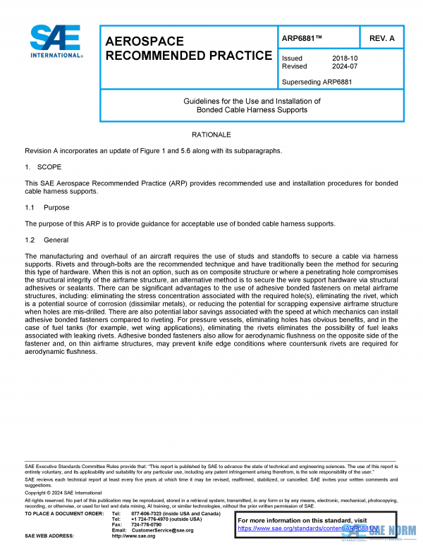 SAE ARP 6881 Series PDF