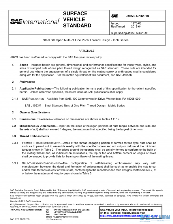 SAE J 1053 Series PDF