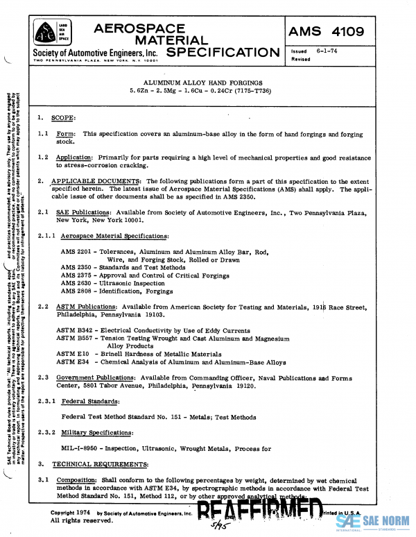 SAE AMS 4109 Series PDF