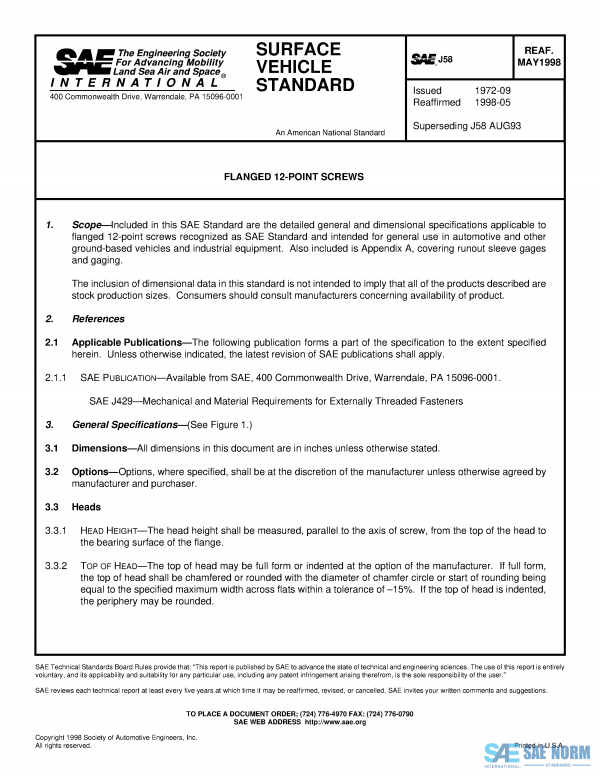 SAE J 58 Series PDF