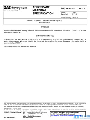 SAE AMS 3374/1 Series PDF