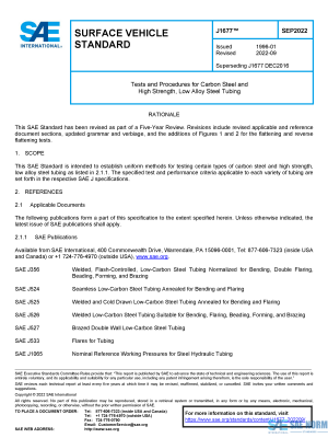 SAE J 1677 Series PDF