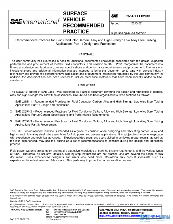 SAE J 2551/1 Series PDF