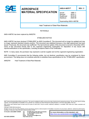 SAE AMSH 6875 Series PDF