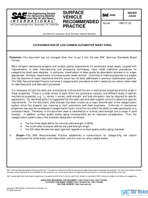 SAE J 2096 Series PDF