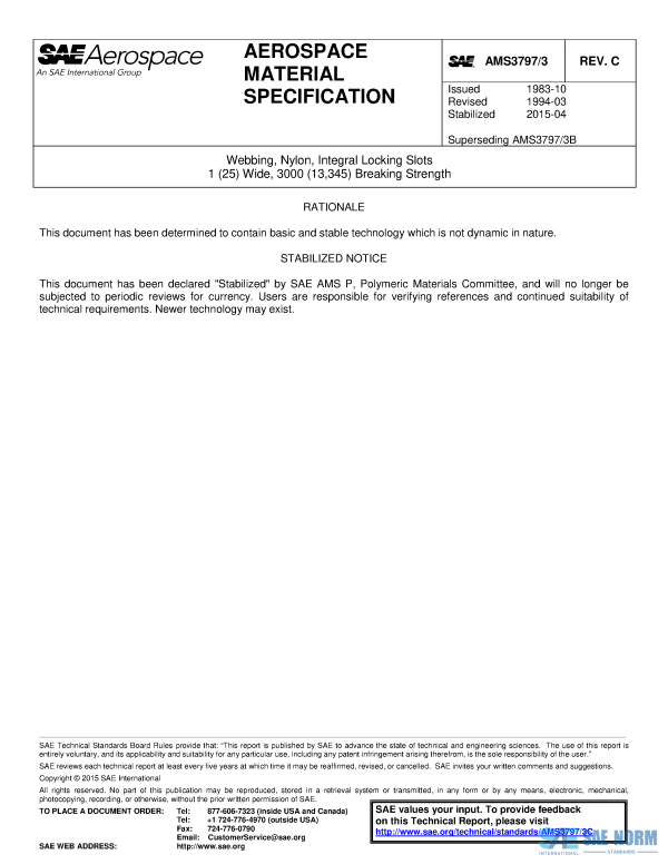 SAE AMS 3797/3 Series PDF