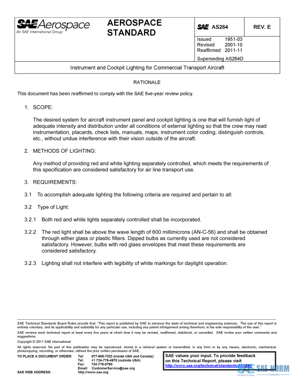 SAE AS 264 Series PDF