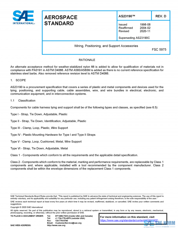 SAE AS 23190 Series PDF