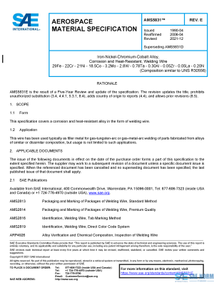 SAE AMS 5831 Series PDF