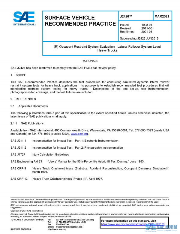 SAE J 2426 Series PDF