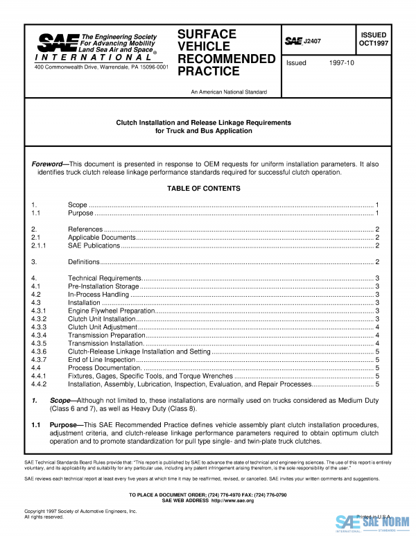 SAE J 2407 Series PDF
