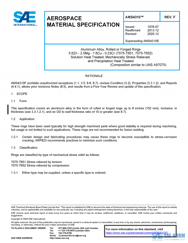 SAE AMS 4310 Series PDF