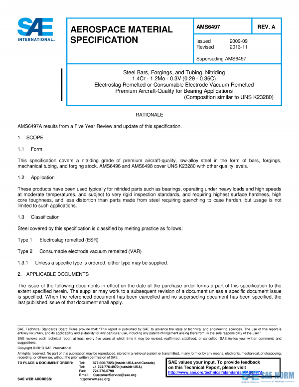 SAE AMS 6497 Series PDF