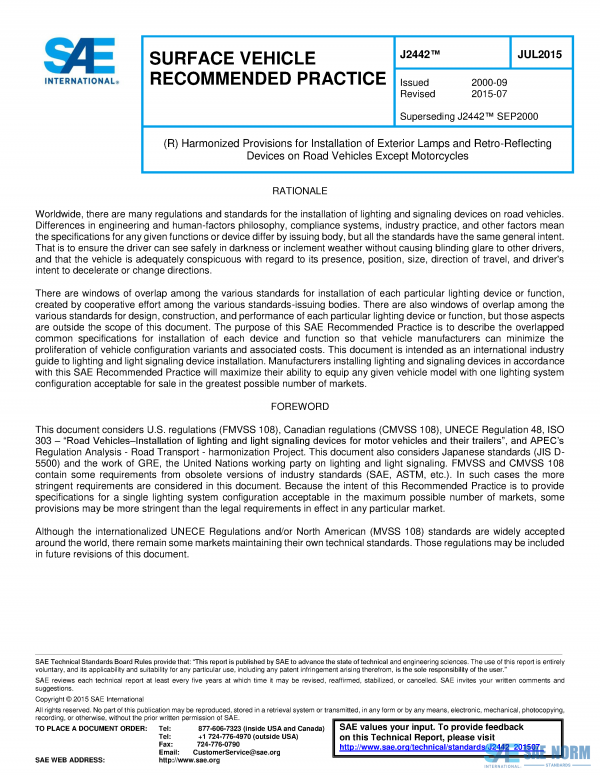 SAE J 2442 Series PDF