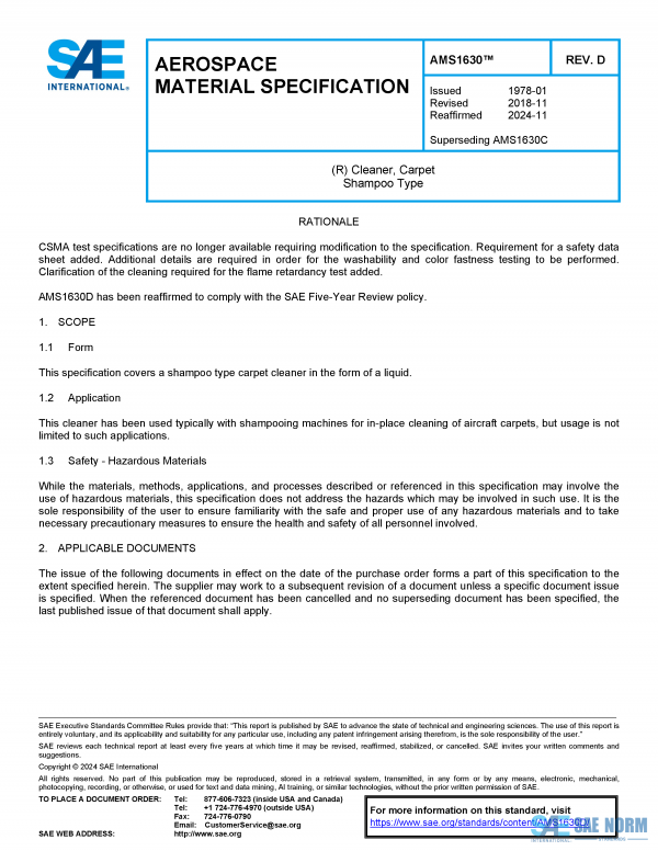 SAE AMS 1630 Series PDF