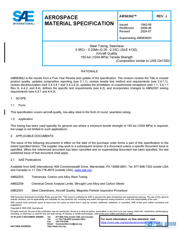 SAE AMS 6362 Series PDF