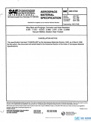 SAE AMS 5753 Series PDF