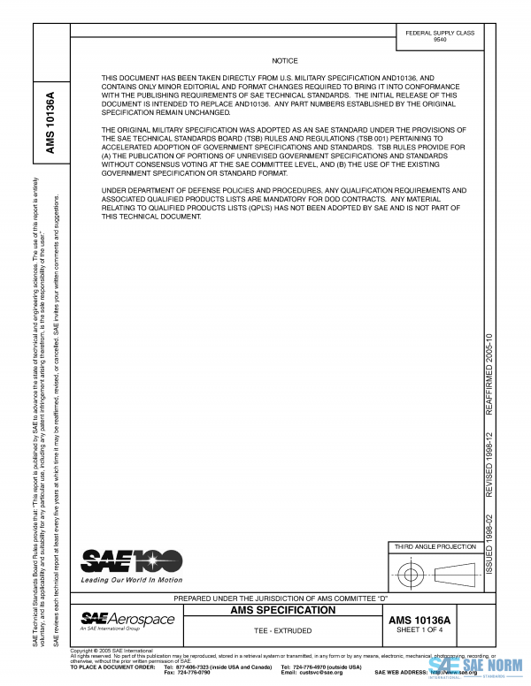 SAE AMS 10136 Series PDF