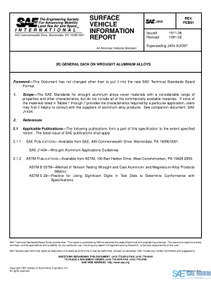 SAE J 454 Series PDF