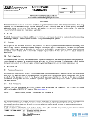SAE AS 5625 Series PDF