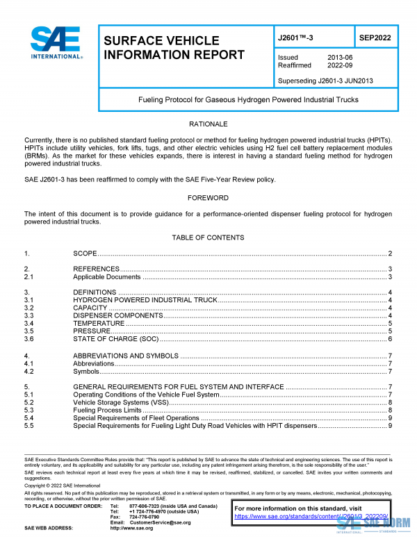 SAE J 2601/3 Series PDF