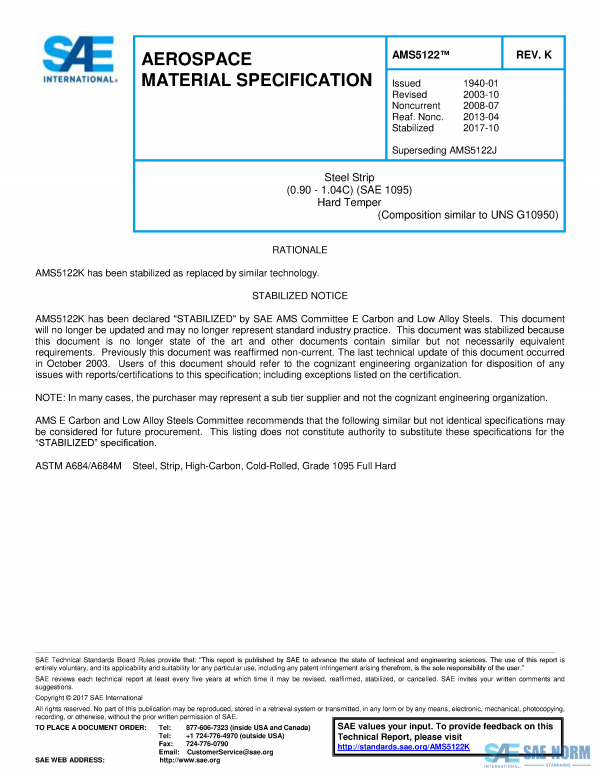 SAE AMS 5122 Series PDF