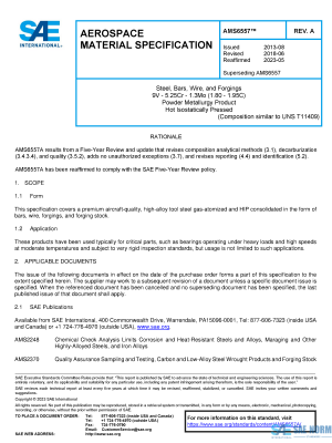 SAE AMS 6557 Series PDF