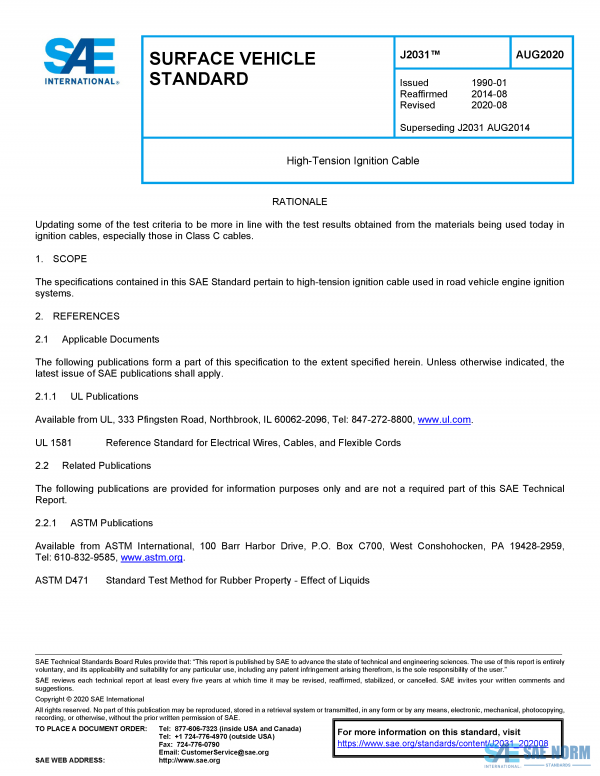 SAE J 2031 Series PDF