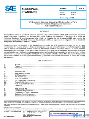 SAE AS 6496 Series PDF